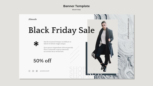 バナーブラックフライデーテンプレート