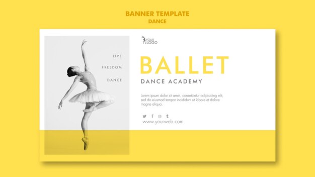 Banner dance academy template