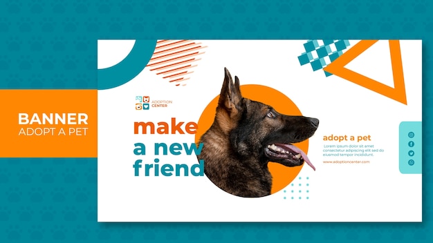 Banner design adopt a pet