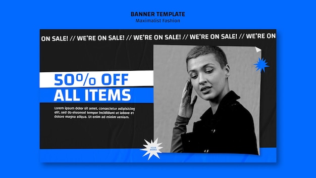 Free PSD banner fashion collection template