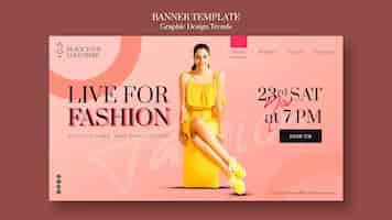 Free PSD banner fashion store template