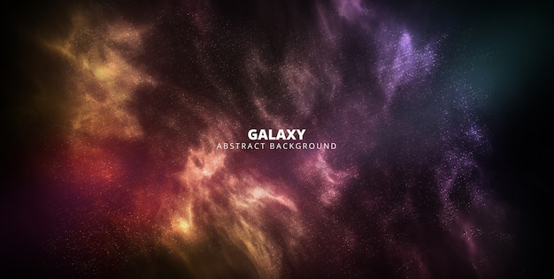 Free PSD banner galaxy abstract background