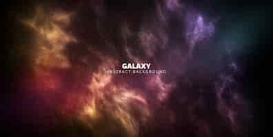 Free PSD banner galaxy abstract background