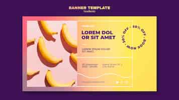 Free PSD banner gradient design template