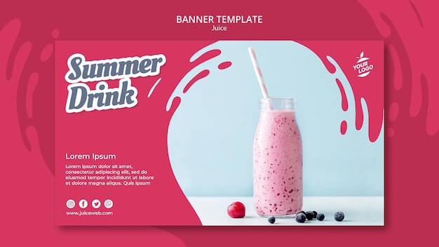 Banner juice bar template