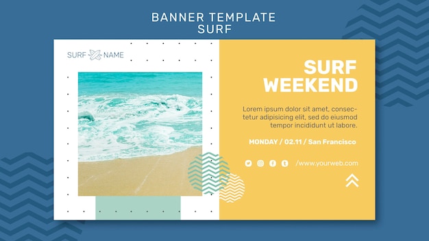 Banner surfing ad template