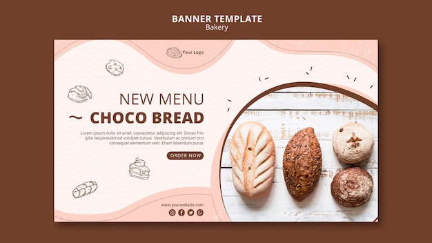 banner template for bakery shop business