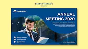 Free PSD banner template for business