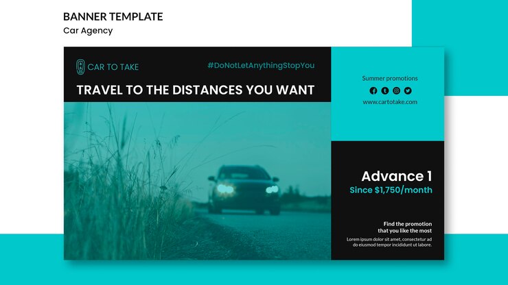 無料PSD バナーテンプレート自動車代理店広告