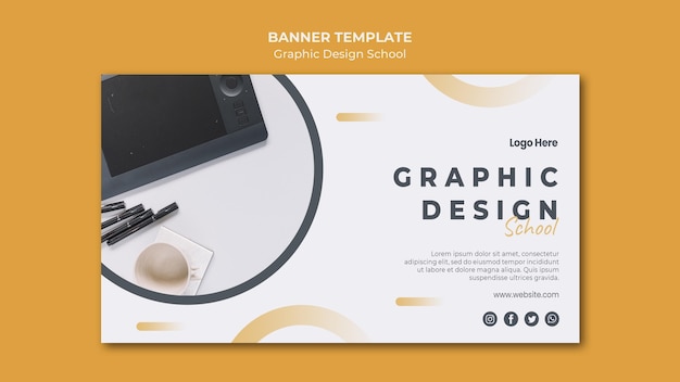 Free PSD banner template graphic design