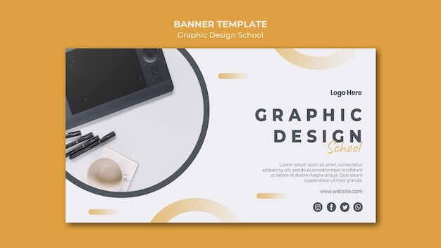 Banner template graphic design