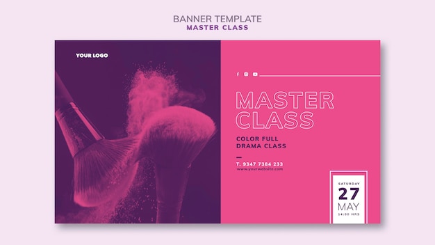 Banner template for masterclass