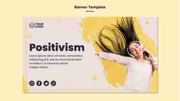 Free PSD banner template positivism