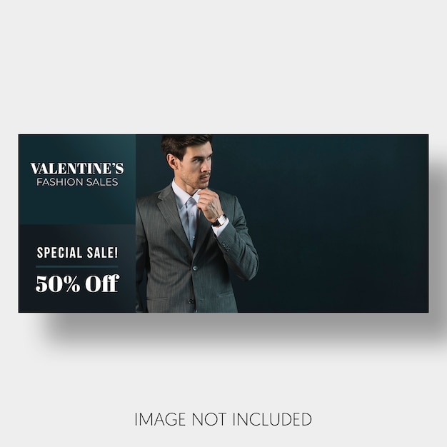 PSD gratuito banner modello di vendita di san valentino