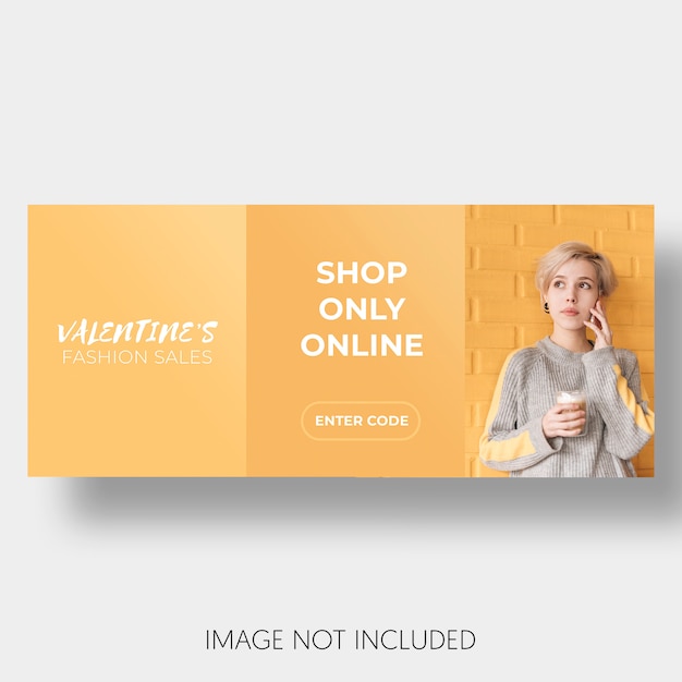 Sales Valentine’s Day Banner Template