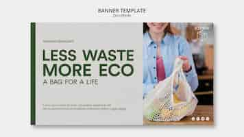 Free PSD banner template with zero waster