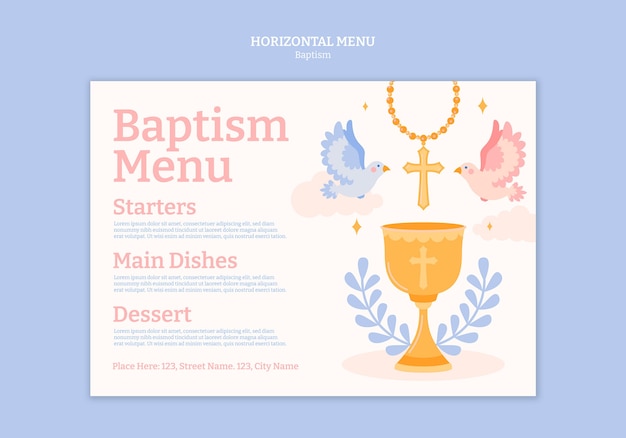 baptism celebration template