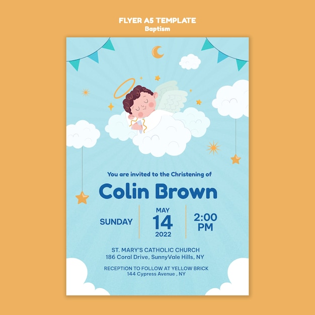 Baby Invitation PSD 3000 High Quality Free PSD Templates for Download