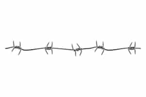 Free PSD barbed wire isolated