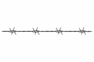 Free PSD barbed wire isolated