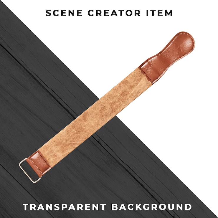 Free PSD barber accessory on transparent 