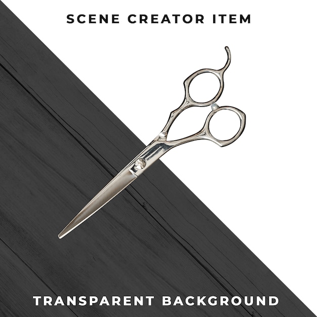 Barber accessory on transparent