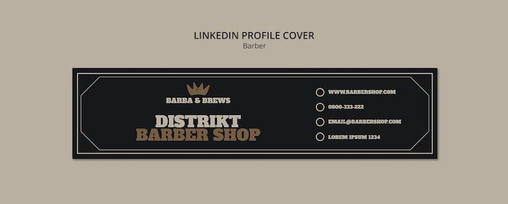 Free PSD barber shop service template