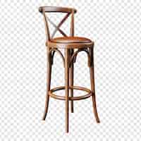 Free PSD barstool chair isolated on transparent background