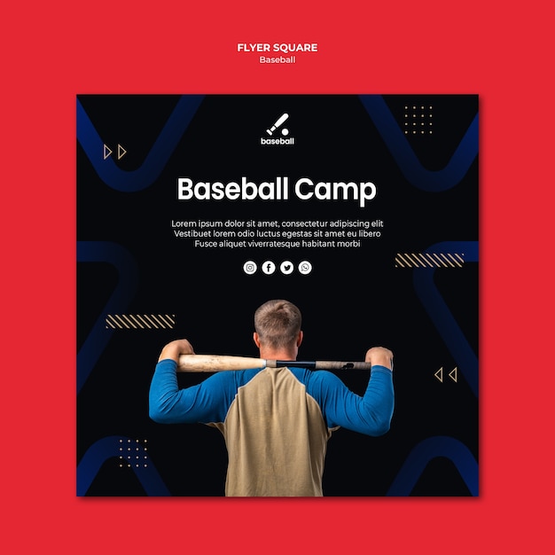 Baseball flyer template