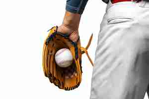 Free PSD baseball player isolated