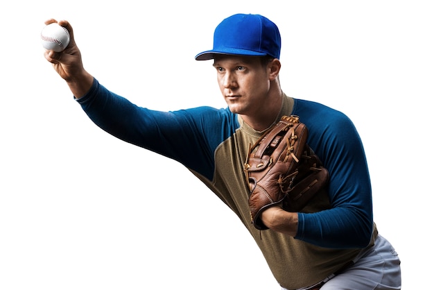 Free PSD baseball player isolated