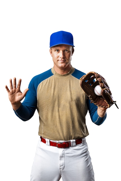 Free PSD baseball player isolated