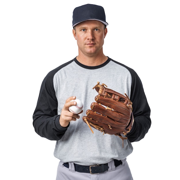 Free PSD baseball player isolated