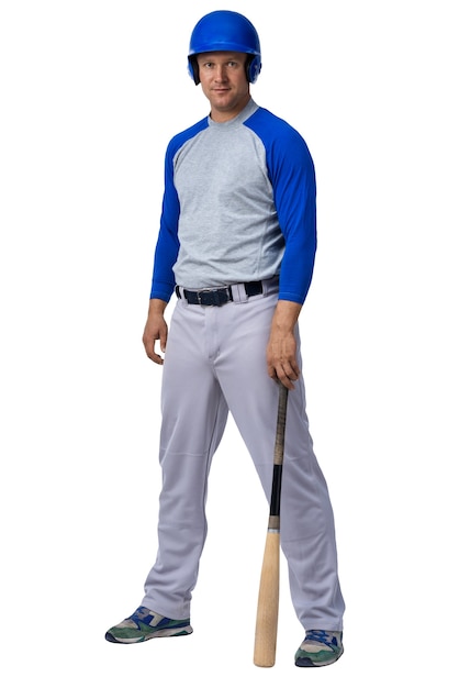 Free PSD baseball player isolated