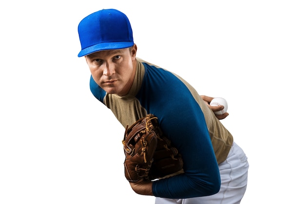 Free PSD baseball player isolated