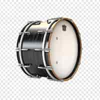 Free PSD bass drum isolated on transparent background