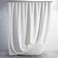 Free PSD bathtub with curtain