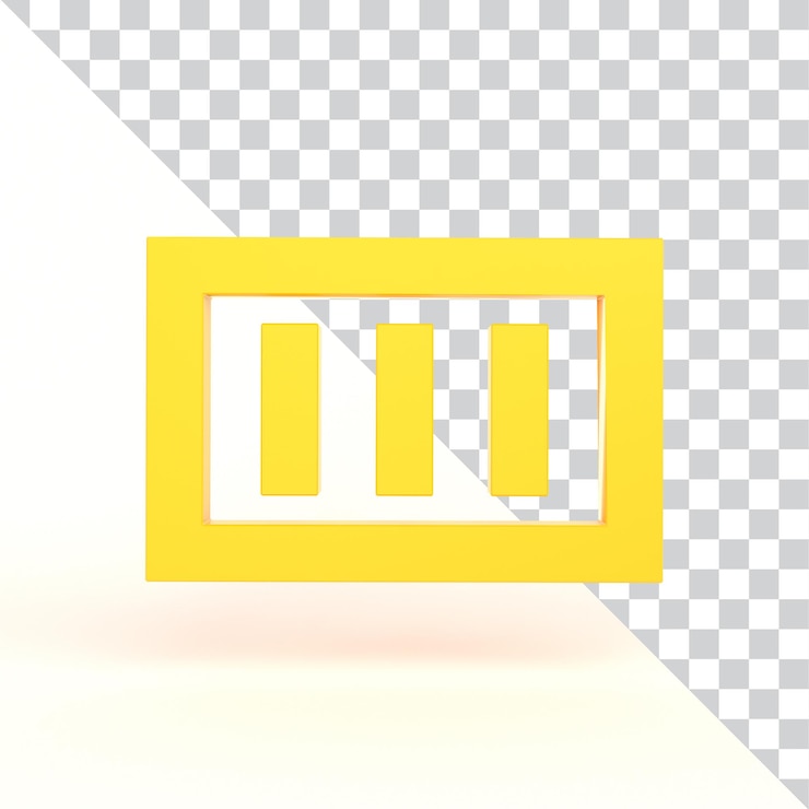 Free PSD battery full sign front side