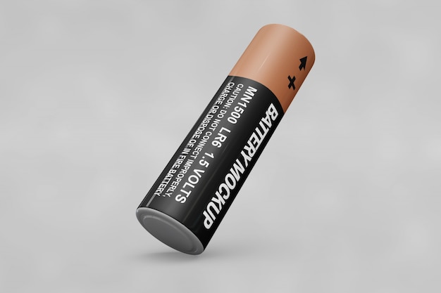 Free PSD battery mockup