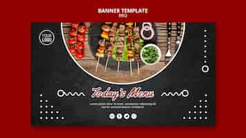 Free PSD bbq concept banner template