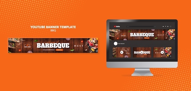 Free PSD bbq template design