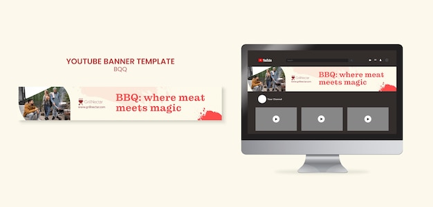 Free PSD bbq template design