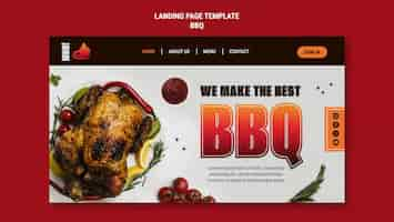 Free PSD bbq template design