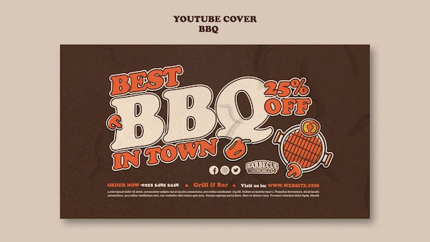 Free PSD bbq template design