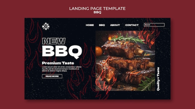 Bbq template design