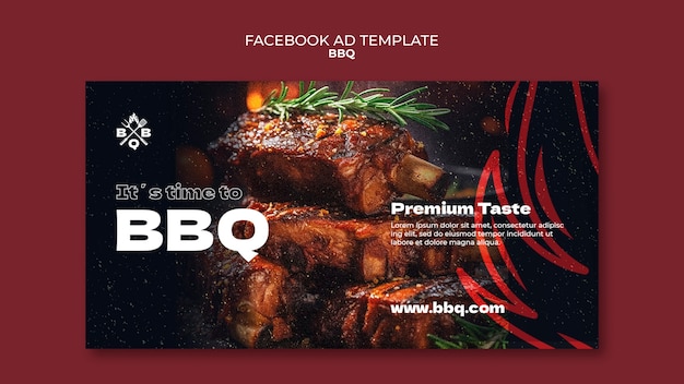 무료 PSD bbq 템플릿 디자인