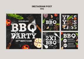 Free PSD bbq template design