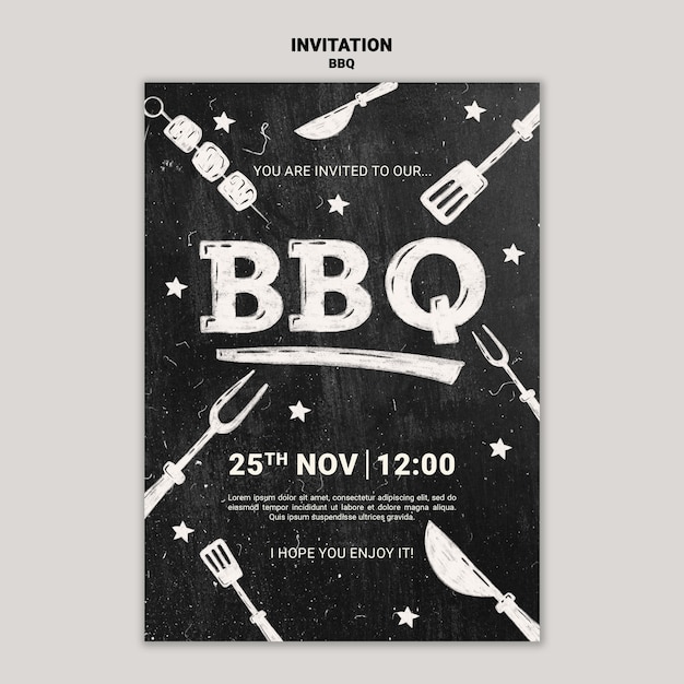 Bbq template design