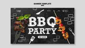 무료 PSD bbq 템플릿 디자인