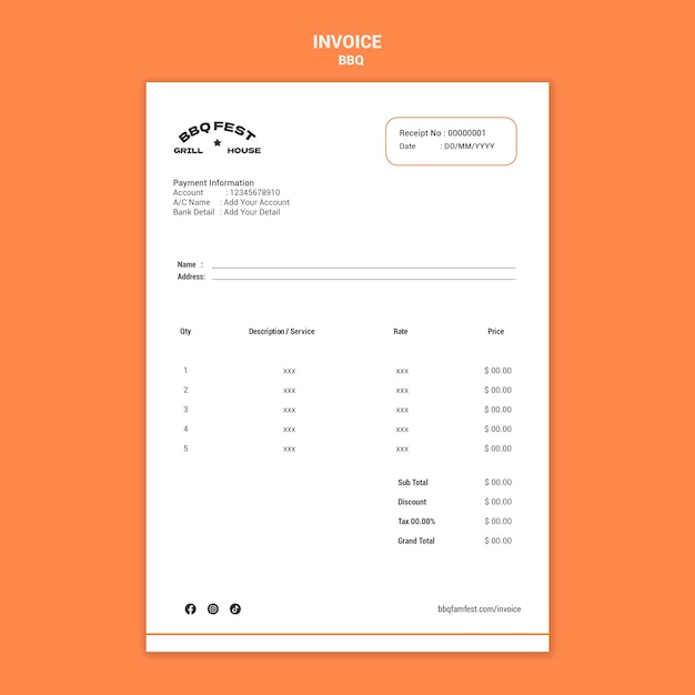 bbq template design
